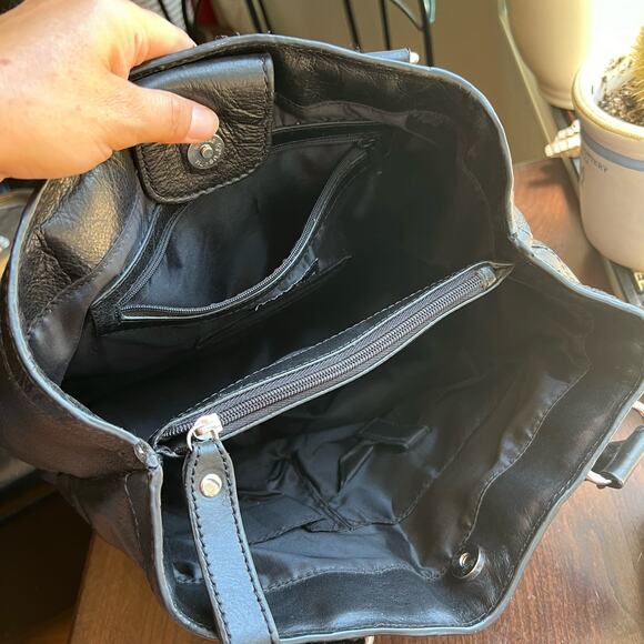 Vintage Pelle Studio Handbag Black Leather Wilsons - Picture 10 of 16